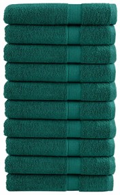 Asciugamani Premium Solund 10 Pz Verdi 100x200 Cm 600 G/m² /