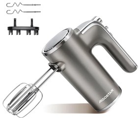 Aigostar - Miscelatore portatile 400W/230V grigio/cromo