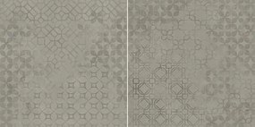 Decoro 75x75 mosaico trame linen effetto resina 10 mm in gres fine porcellanato Ragno Re Solution 00R6QX02