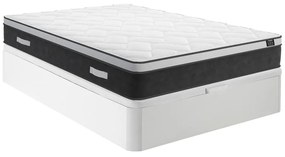 Set 160x200cm Rete vano Bianco + Materasso ibrido molle insac. e memory foam sp.25cm - ASTRIA Art Collection di YSMÉE