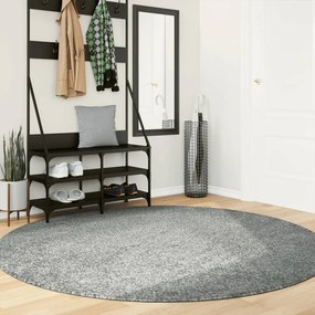 Tappeto Shaggy Pamplona A Pelo Lungo Moderno Verde Ø 200 Cm /