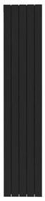 Radiatore acqua calda PRODIGE SUPERIOR in alluminio, 5 elementi, interasse 1800 mm, black coffee