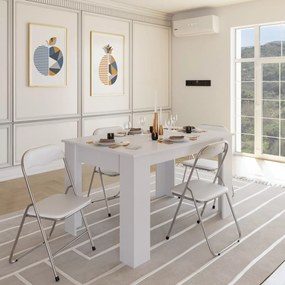 Tavolo da Pranzo Allungabile Fino a 190 cm Aragona Tavolino Consolle Salotto Salone 190 x 78 x 90 cm Colore Bianco