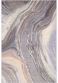 Tappeto in lana grigio 133x180 cm Agate - Agnella
