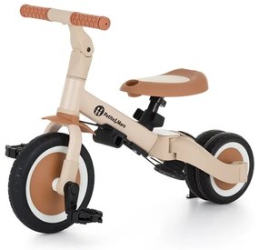 PETITE&amp;MARS - Triciclo per bambini 5in1 TURBO Desert Sand