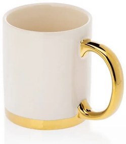 Mug con cucchiaio LANA cremoso/oro