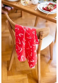 Asciugamani in cotone con motivo natalizio in set da 4 50x70 cm Candy Cane - Catherine Lansfield