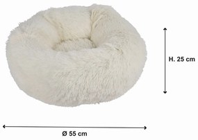 Letto per cani crema ø 55 cm - Love Story