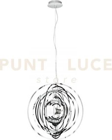 Lampadario a sospensione club cromo 1 luce attacco e27 50x50x120cm ...