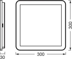 Osram - Plafoniera LED per bagno ORBIS DISC LED/22W/230V 30x30 cm IP44 marrone