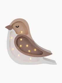 Lampada a LED per cameretta dei bambini fatta a mano con funzione timer e telecomando Bird Mini, luce regolabile