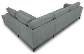 Divano angolare in grigio scuro (con penisola a destra) Copenhagen – Scandic