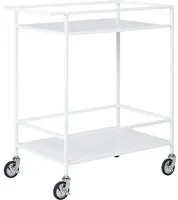 Carrello Vita, Bianco, Metallo, 40x68x79 cm, EPIKASA