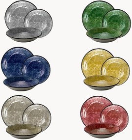 Servizio di piatti in ceramica Preta, 6 persone, set da 18