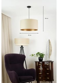 Brilagi - Lampadario OREGON ROLLER VEGE 1xE27/15W/230V Ø 45 cm beige