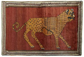 Gabbeh Tappeto persiano 120x180 Rosso (Iran) Annodato A Mano
