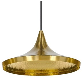 Tom Dixon - Beat Light Wide Lampada LED a Sospensione Ottone Tom Dixon