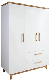 Armadio per bambini bianco in rovere 135x200 cm Finn - Roba