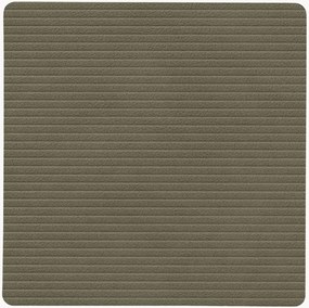 Set di 2 sottobicchieri quadrati in pelle Corduroy