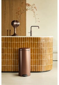 Cestino per la spazzatura color bronzo in acciaio con pedale 30 l NewIcon – Brabantia