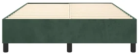 Giroletto a molle verde scuro 140x190 cm in velluto