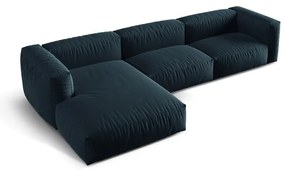 Divano angolare modulare blu scuro (angolo sinistro) Martina - Micadoni Home