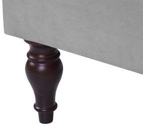 Chaise longue con contenitore grigio chiaro PESSAC Beliani