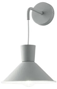 Applique D22 cm ELIO in metallo verniciato Grigio