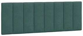 Cuscino testiera verde scuro 140 cm in velluto
