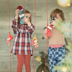 Lilliputiens - Elfo di Natale con calzino azzurro