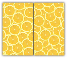 Tagliere in vetro temperato Fette di limone 60x52 cm