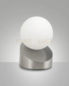 Gravity da tavolo nichel satinato a led 3000k - 5w - 470 lm dimmera...