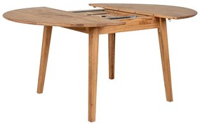 Tavolo da pranzo rotondo pieghevole in legno di quercia ø 118 cm Metz - House Nordic
