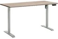 Scrivania Regolabile in Altezza Standing Desk Con 4 Altezze (150x69 cm) Colore Rovere Sonoma e Bianco