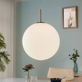 Lampada a sospensione Lindby Marike, bianco, vetro, Ø 40 cm