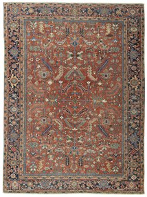 Heriz Tappeto persiano 340 x 250 Rosso (Iran) Annodato A Mano