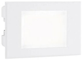 Spina incasso parete vetro 3w led 4000k bianco