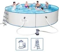 Bestway Set Piscina Rotonda Hydrium Telaio Acciaio 460x90 cm 3202400