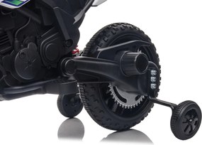 Moto Elettrica per Bambini 12V con Licenza Aprilia RX-125 Motocross Bianca...