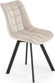 Sedia K549 in tessuto beige