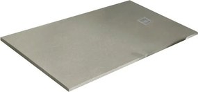 Piatto doccia in resina Strato crema L 90 x L 90 x H 2.4 cm opaco effetto pietra