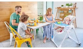 KINDERKRAFT - Sedia da pranzo per bambini YUMMY beige/bianco