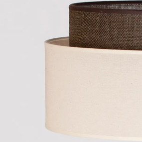 Brilagi - Lampada da terra LED Stile BOHO 1xE27/15W/230V crema/marrone