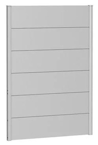 Frangivista in acciaio metallizzato alluminio BIOHORT L 96 x H 137 cm, spessore 44 mm