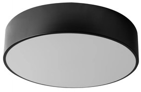 Lampada Plafoniere 40cm Rotonda Nero Da Soffitto app642-3c