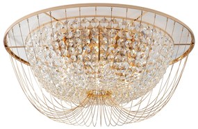 Lampadario Plafoniera Vienna Luxury Colore Oro 40W Mis 60 x 24 cm