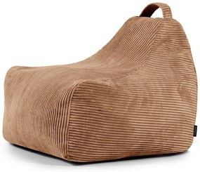 Pouf a sacco per bambini marrone con rivestimento in velluto a coste Game Amuse – SLOWDOWN