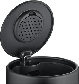 Cestino per la spazzatura nero opaco in acciaio con pedale 3 l Modo – Blomus