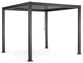 Pergola Bioclimatica 3x3 In Alluminio Con Lamelle Orientabili Antracite Pacific Bizzotto