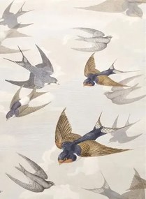 John Derian Carta da parati Chimney Swallows - Down